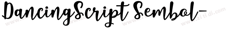 DancingScript Sembol字体转换 DancingScript Sembol字体转换